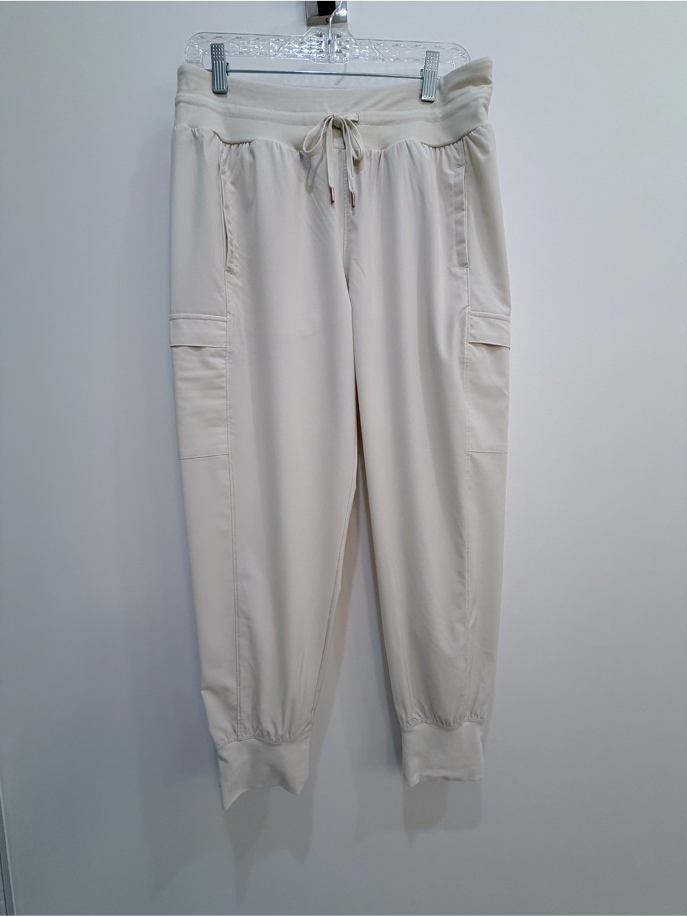 NWOT CALIA Cargo Jogger Pants Cream-Off White Size M